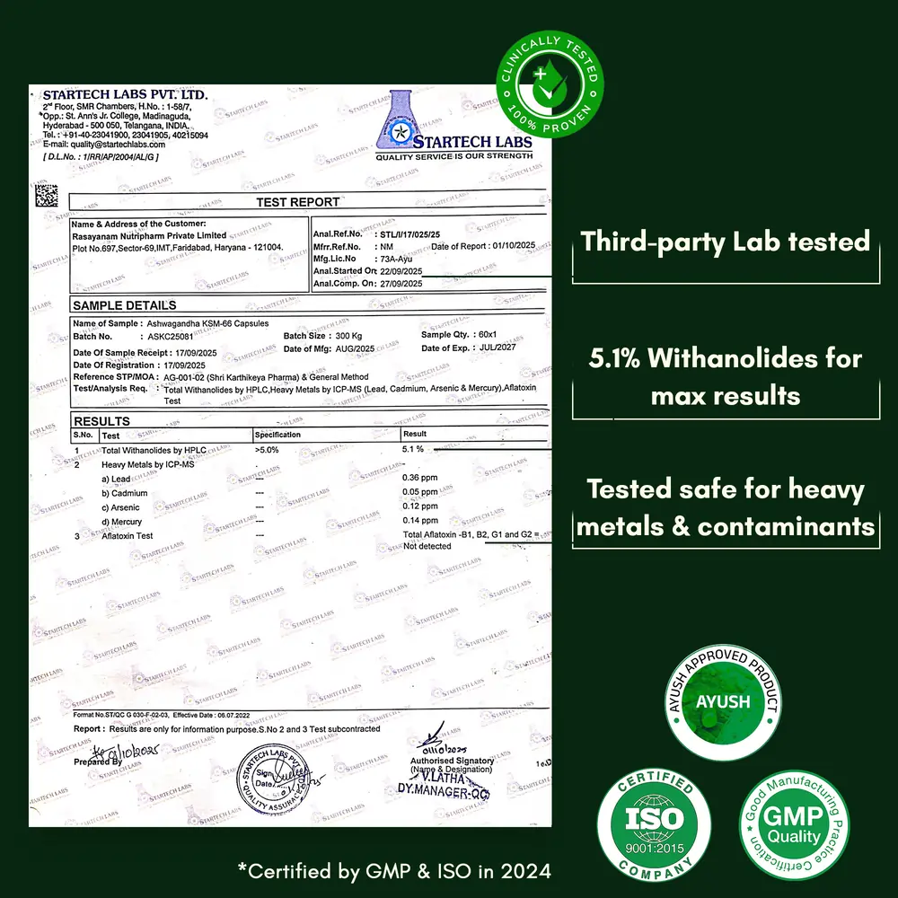 Multivitamin for Men and Ashwagandha KSM-66 Combo for 360° Wellness & Stress Support - Image 11