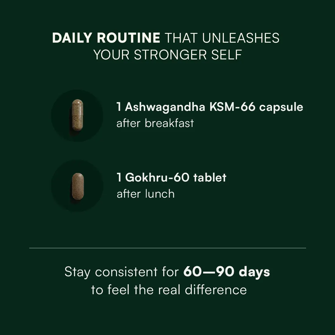Ashwagandha KSM-66 and Gokhru-60 Combo for Strength, Endurance & Balance - Image 7