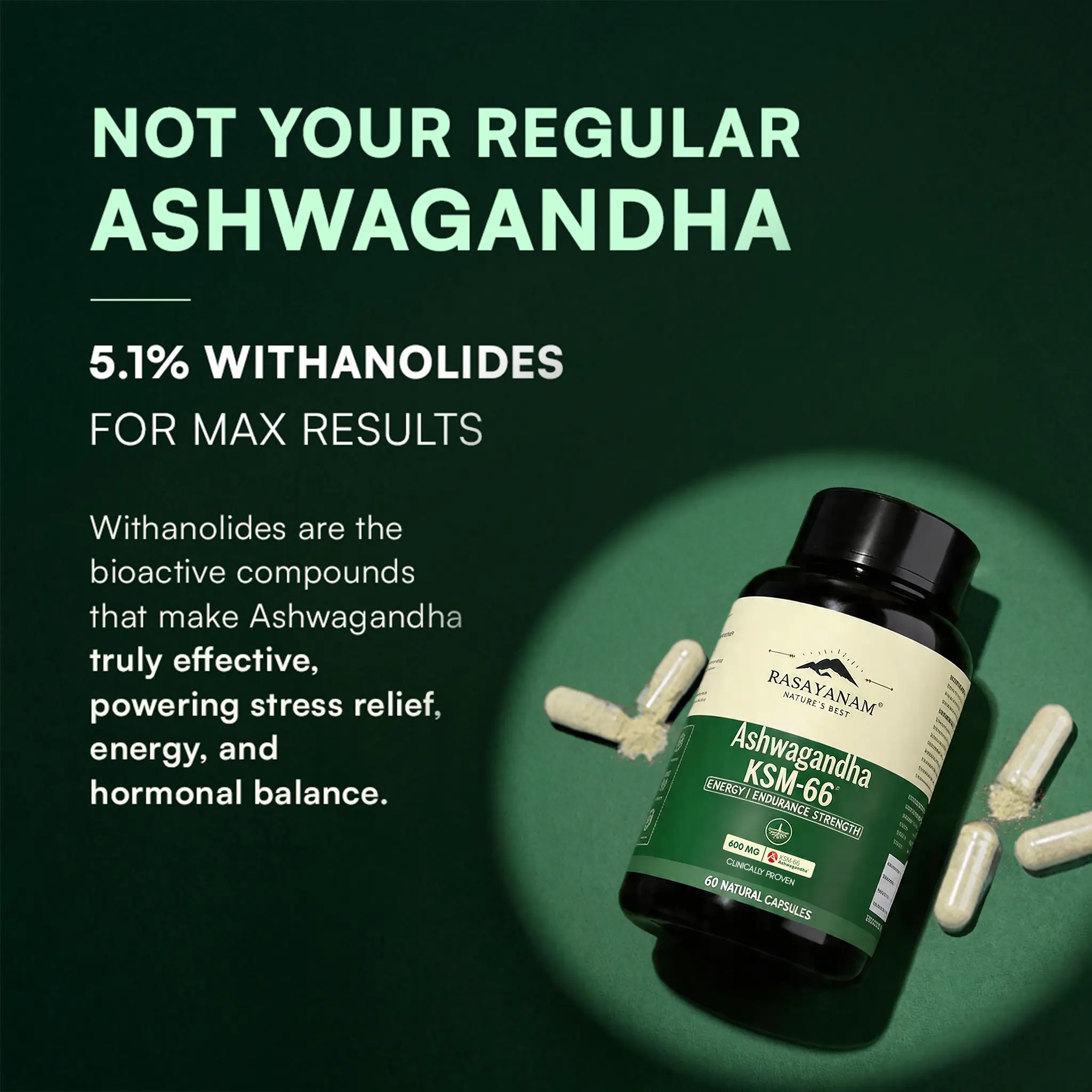 Ashwagandha KSM-66 and Pure Shilajit Combo for Energy, Stamina & Recovery - Image 3