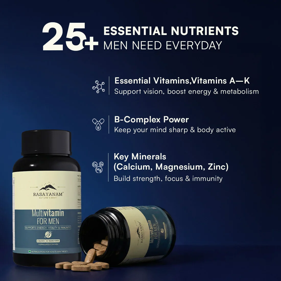Multivitamin for Men and Testoboost Combo for 360° Wellness & Stamina - Image 3