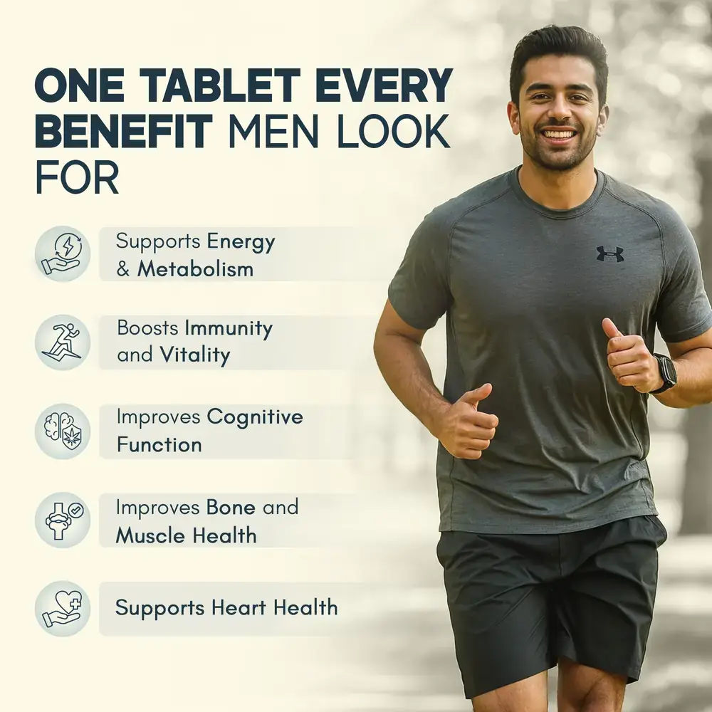 Multivitamin for Men and Ashwagandha KSM-66 Combo for 360° Wellness & Stress Support - Image 3