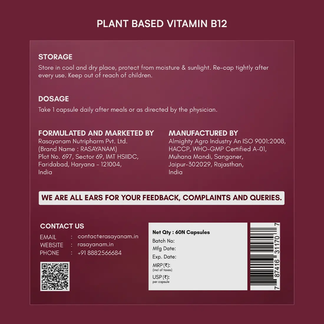 Plant-Based Omega-3 and Vitamin B12 Combo for Brain, Joints & Energy Support - Image 12