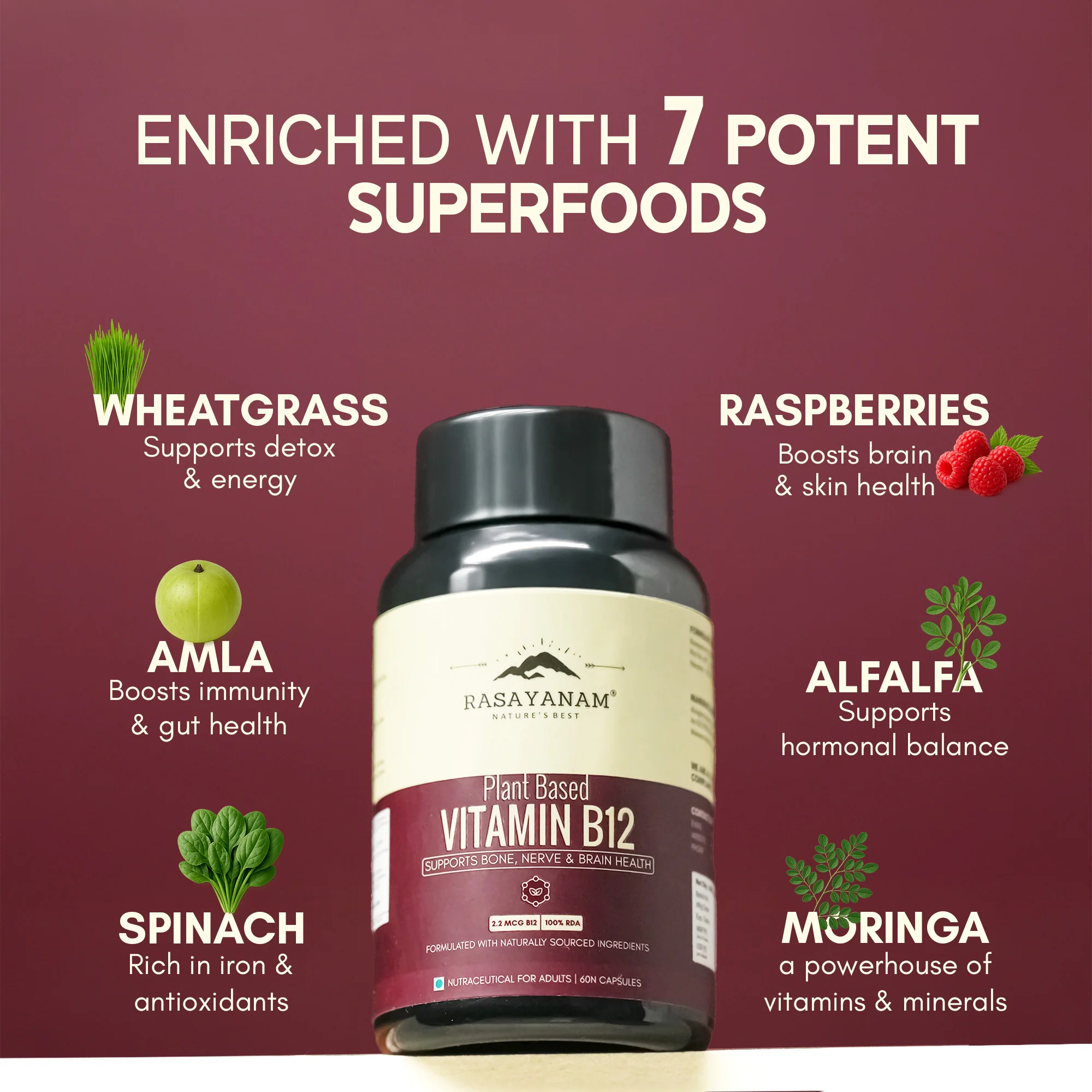 Plant-Based Vitamin B12 and Testoboost Combo for Energy & Stamina - Image 4